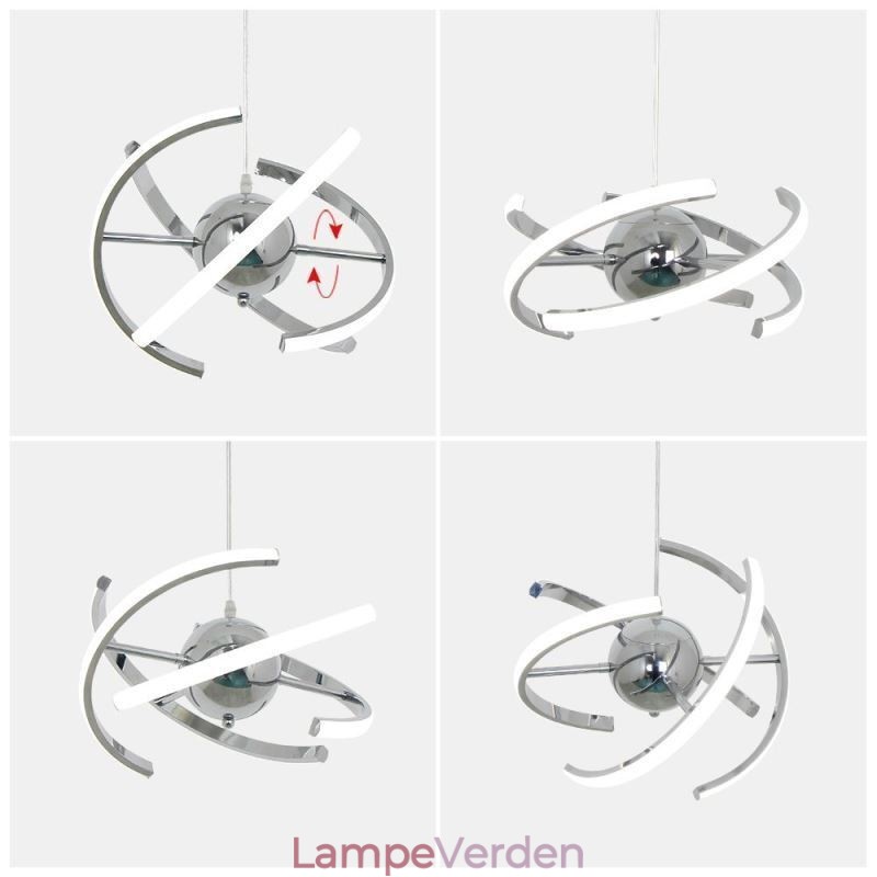 Drejelig Globe Pendel Light Dekorativ Loftslampe