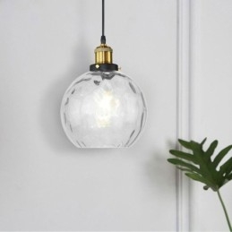 Moderne glas pendel lampe Rundt vand mønster glas pendel