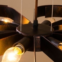 Moderne vintage loftslys jern blomsterformet pendel