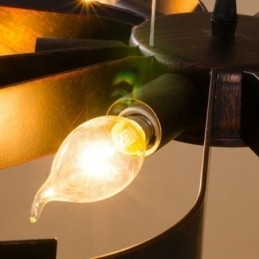 Moderne vintage loftslys jern blomsterformet pendel