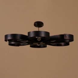 Moderne vintage loftslys jern blomsterformet pendel