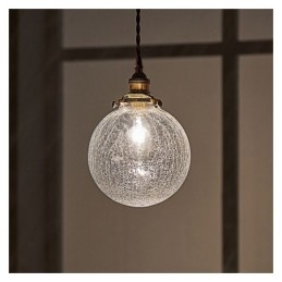 Glas Pendel Moderne Crackle Loftslampe