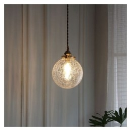 Glas Pendel Moderne Crackle Loftslampe
