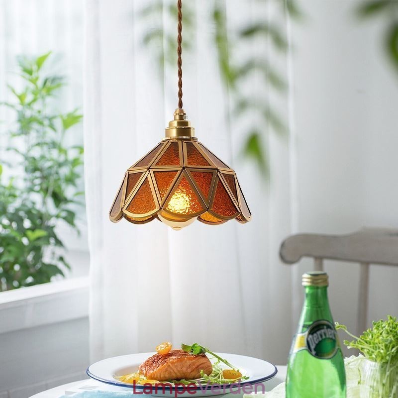 Retro glas loftslampe i japansk stil