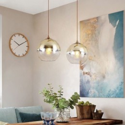 Creative Iron+Glas Globe Pendel Light Dekorative Lighting