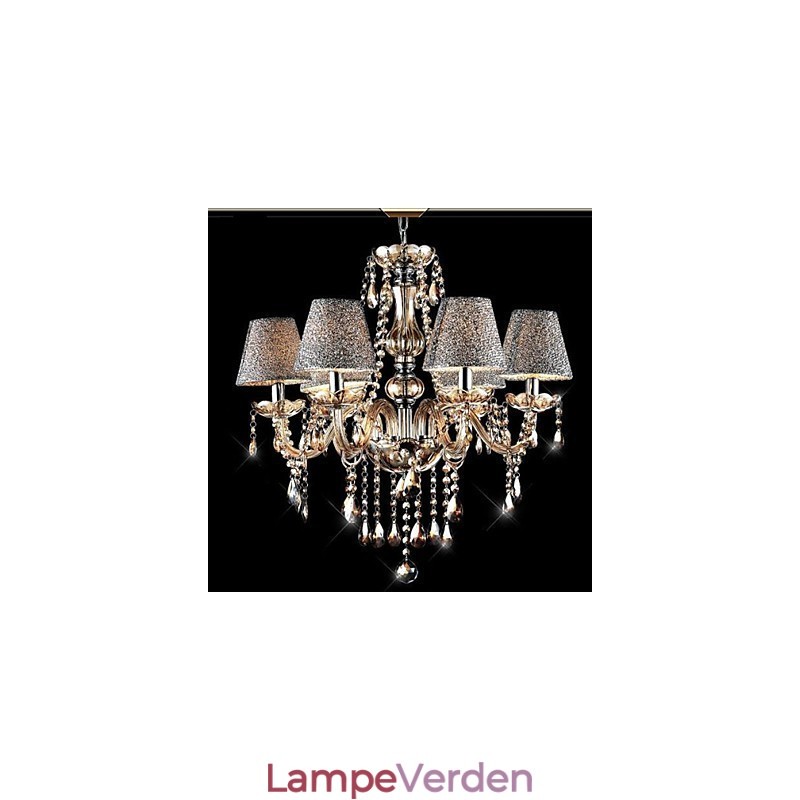 Moderne moderne klassisk vintage krystal galvaniseret glas lysekrone