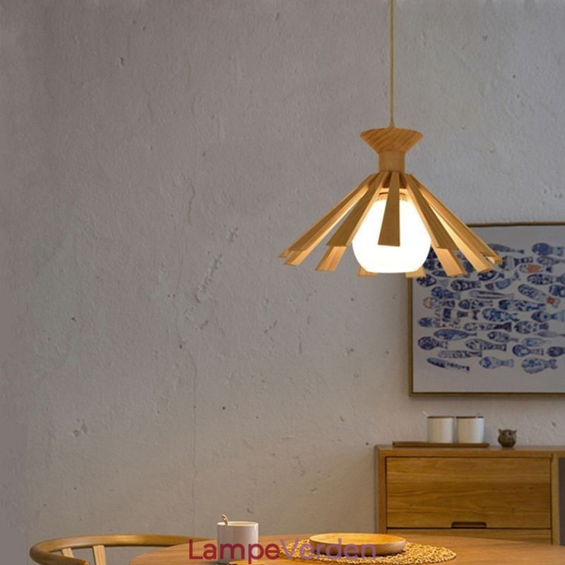 Simpel stil træ pendel armatur