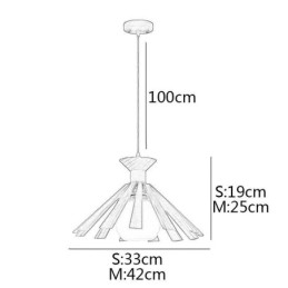 Simpel stil træ pendel armatur