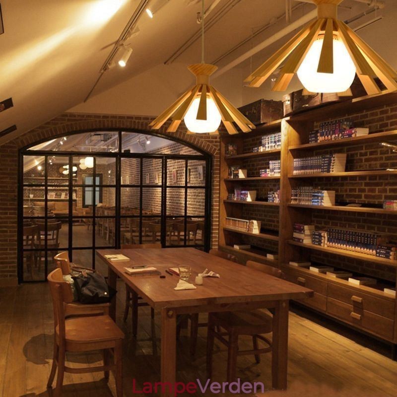 Simpel stil træ pendel armatur