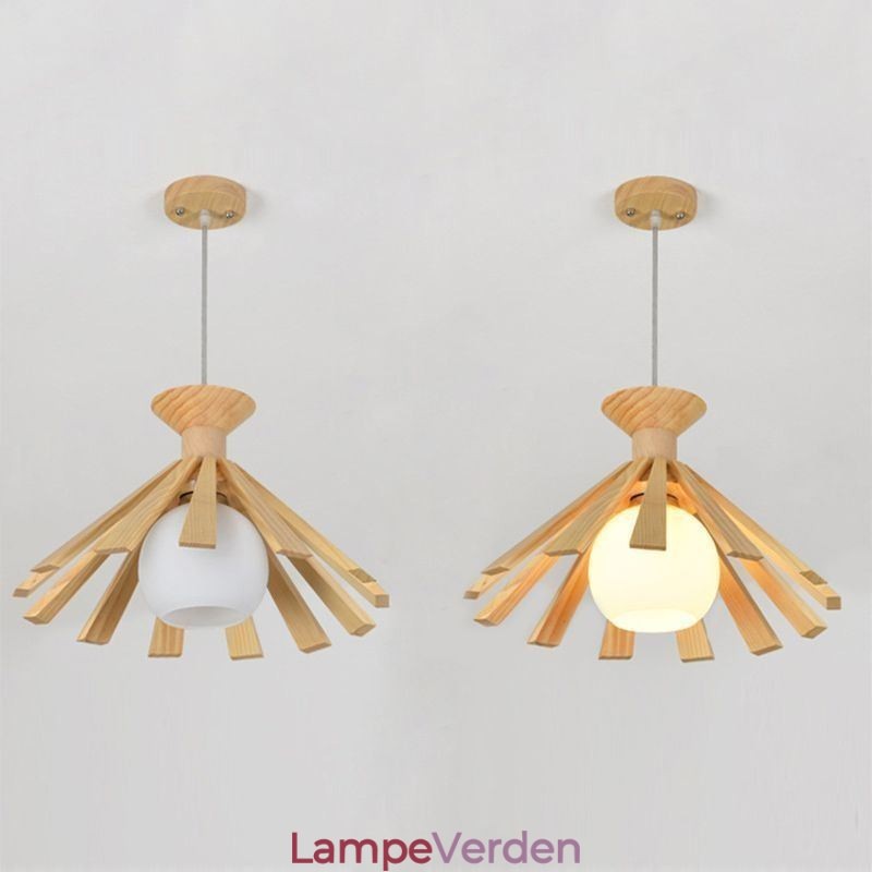 Simpel stil træ pendel armatur