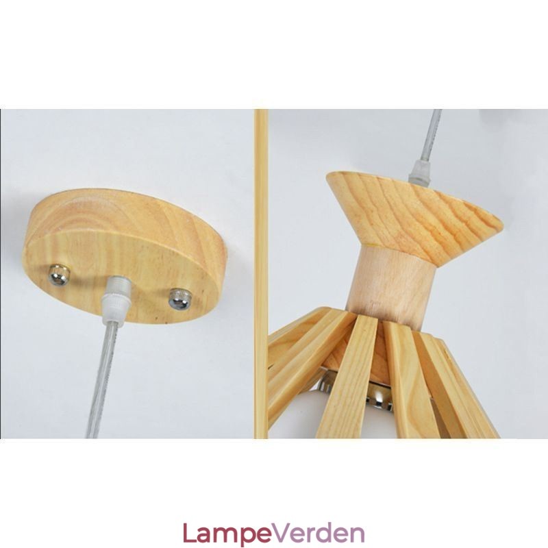 Simpel stil træ pendel armatur