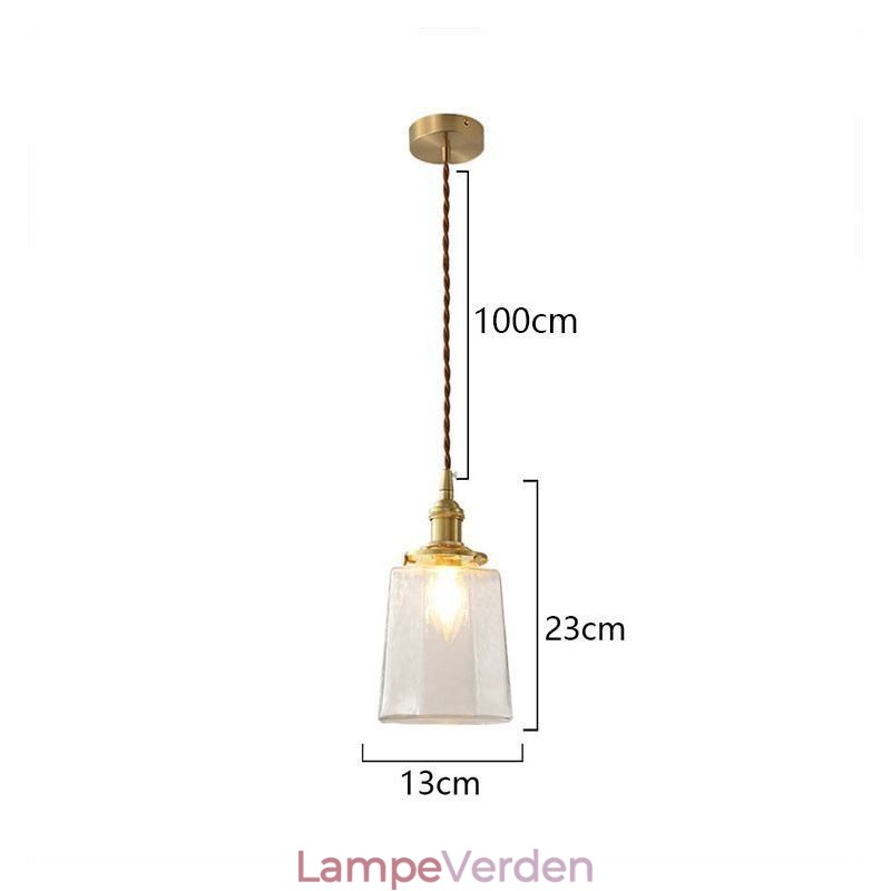 Moderne minimalistisk glaspendel, dekorativ loftslampe