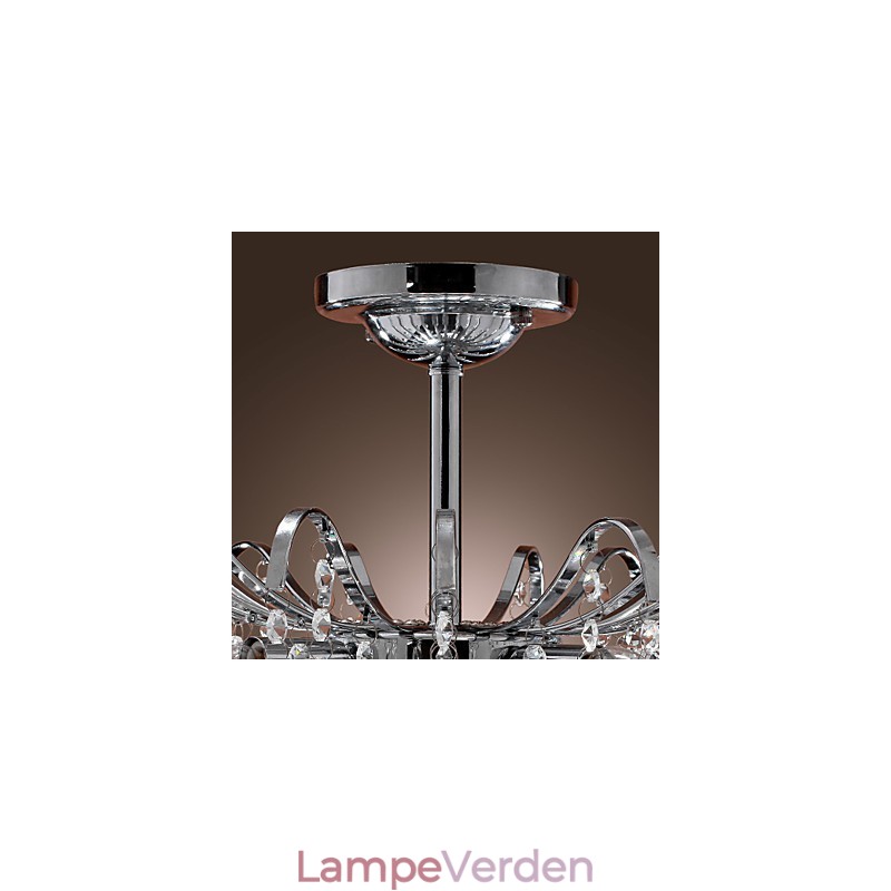 Moderne moderne krystalmaleri metal lysekrone