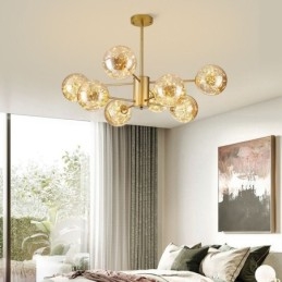 Magic Bean Pendel Light Nordic Style Glas Kugle Gypsophila Pendel Light