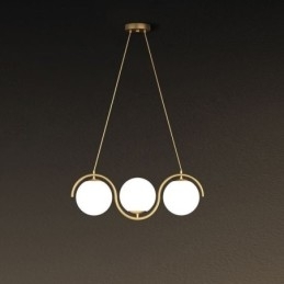 Moderne Glas Globe Pendel Light Minimalistisk Lysarmatur