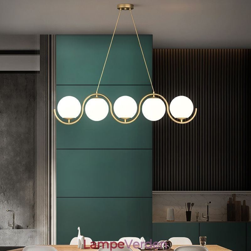 Moderne Glas Globe Pendel Light Minimalistisk Lysarmatur