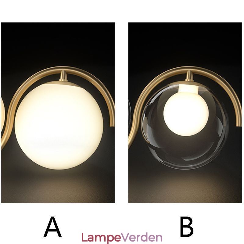 Moderne Glas Globe Pendel Light Minimalistisk Lysarmatur