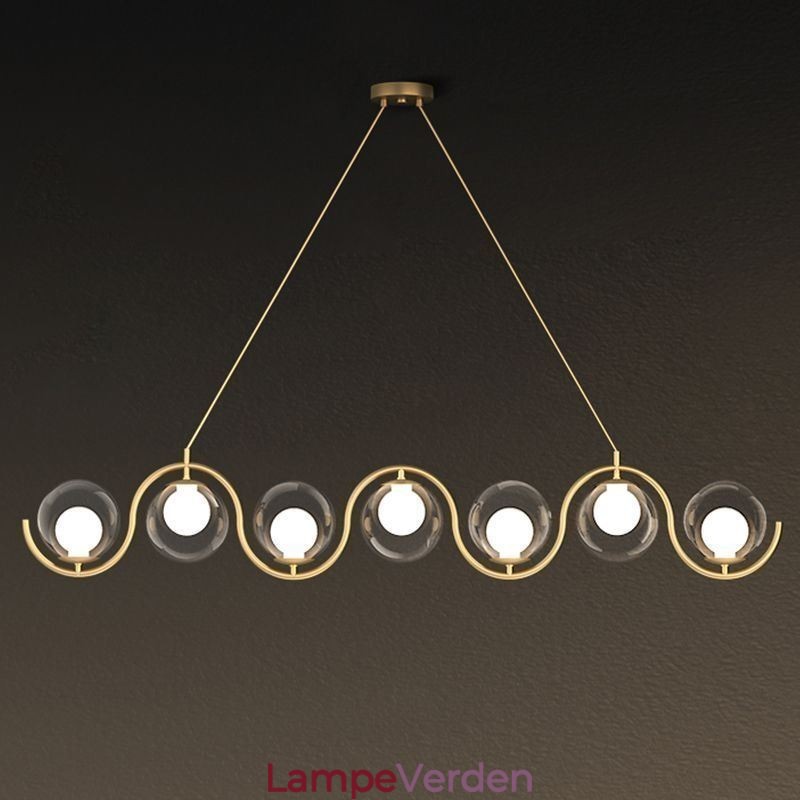 Moderne Glas Globe Pendel Light Minimalistisk Lysarmatur
