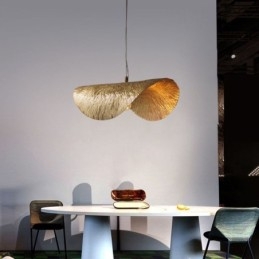 Messing Pendel Moderne Minimalistisk Lotus Leaf Loftslampe
