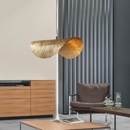 Messing Pendel Moderne Minimalistisk Lotus Leaf Loftslampe