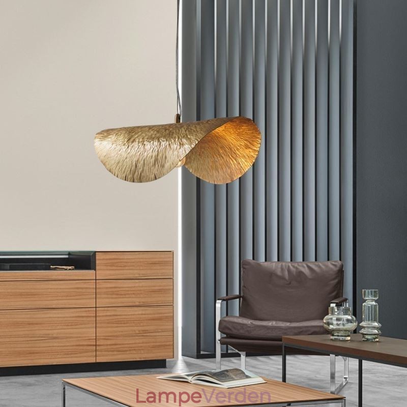 Messing Pendel Moderne Minimalistisk Lotus Leaf Loftslampe