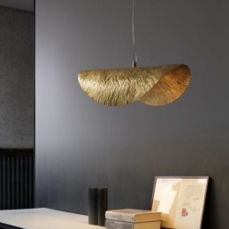 Messing Pendel Moderne Minimalistisk Lotus Leaf Loftslampe