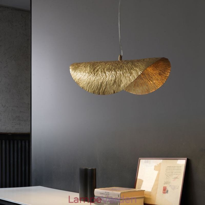 Messing Pendel Moderne Minimalistisk Lotus Leaf Loftslampe