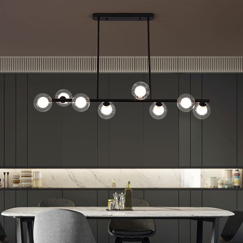 Lysekrone Glas Globe Vandret Type Pendel