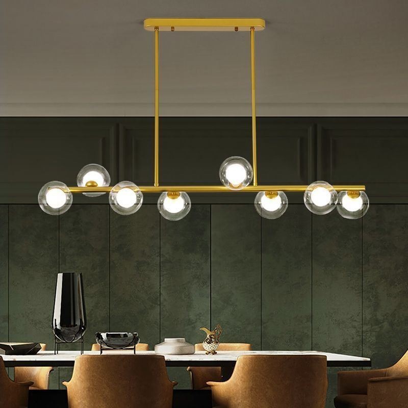 Lysekrone Glas Globe Vandret Type Pendel