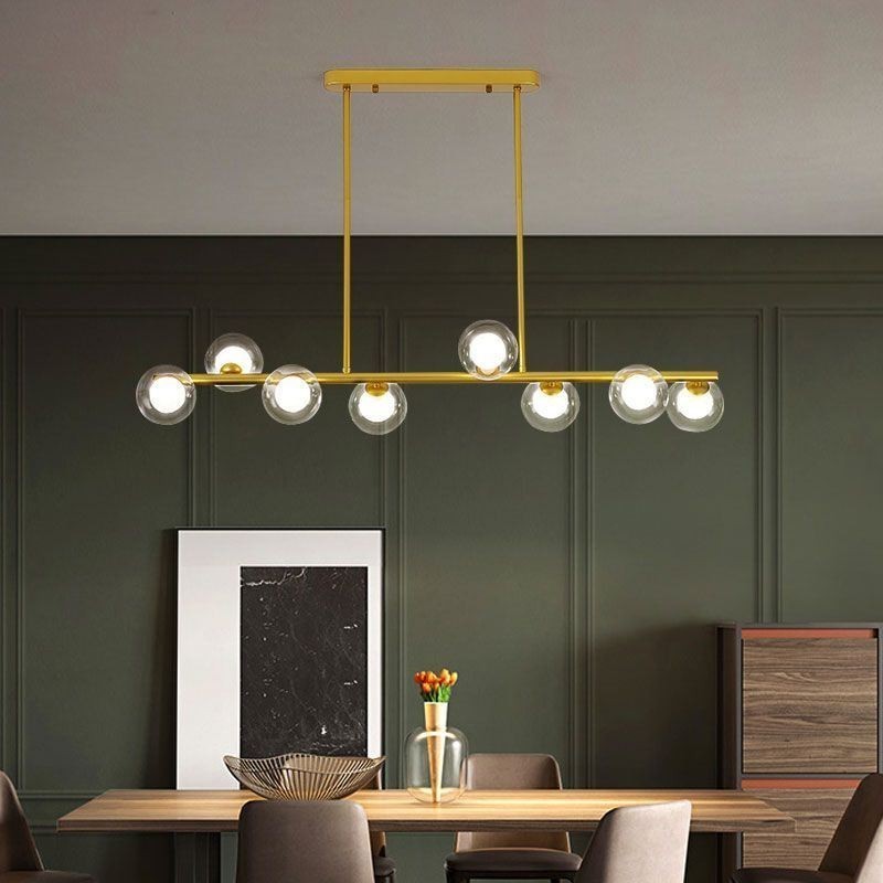 Lysekrone Glas Globe Vandret Type Pendel