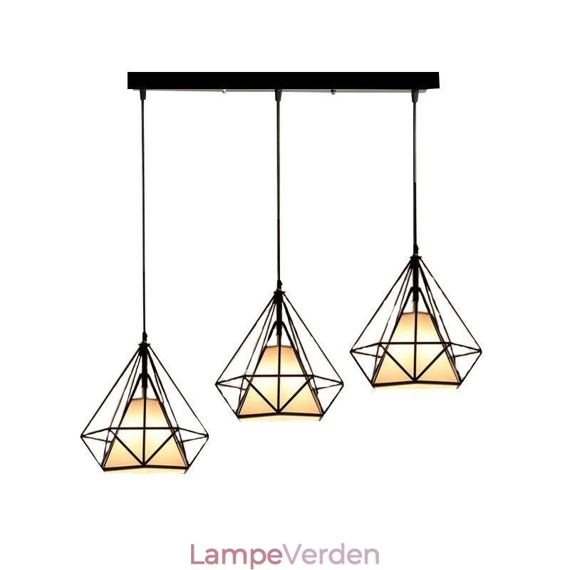 Diamantformet pendel moderne minimalistisk dekorativ lysarmatur