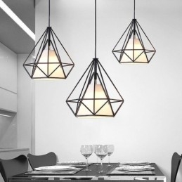 Diamantformet pendel moderne minimalistisk dekorativ lysarmatur
