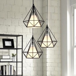 Diamantformet pendel moderne minimalistisk dekorativ lysarmatur
