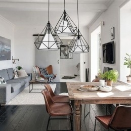 Diamantformet pendel moderne minimalistisk dekorativ lysarmatur