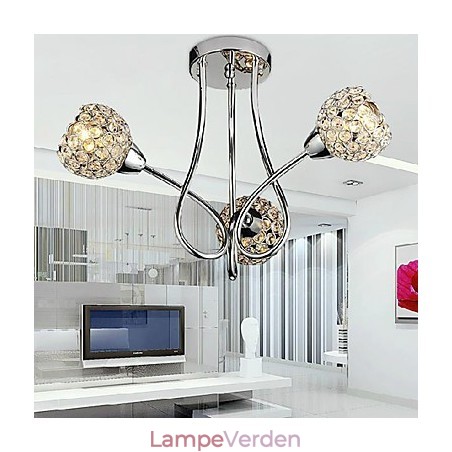 Modern Shining 3 Light Flush Mount i krystaldesign Modern Shining 3 Light Flush Mount i krystaldesign