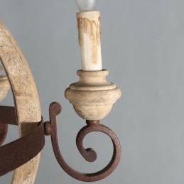 Træ Pendel Nordic Retro Loftslampe