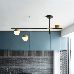 Glaskugle lysekrone loftslampe