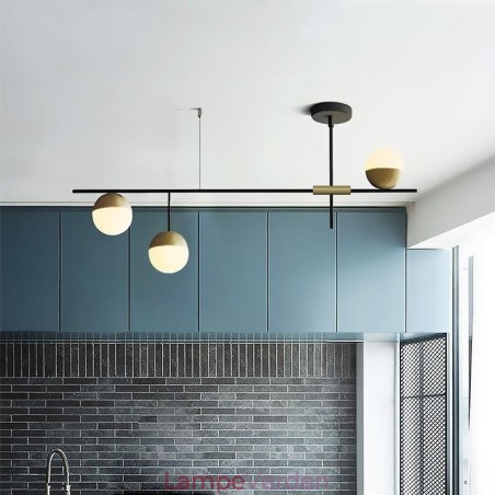 Glaskugle lysekrone loftslampe