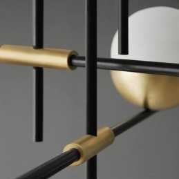 Glaskugle lysekrone loftslampe