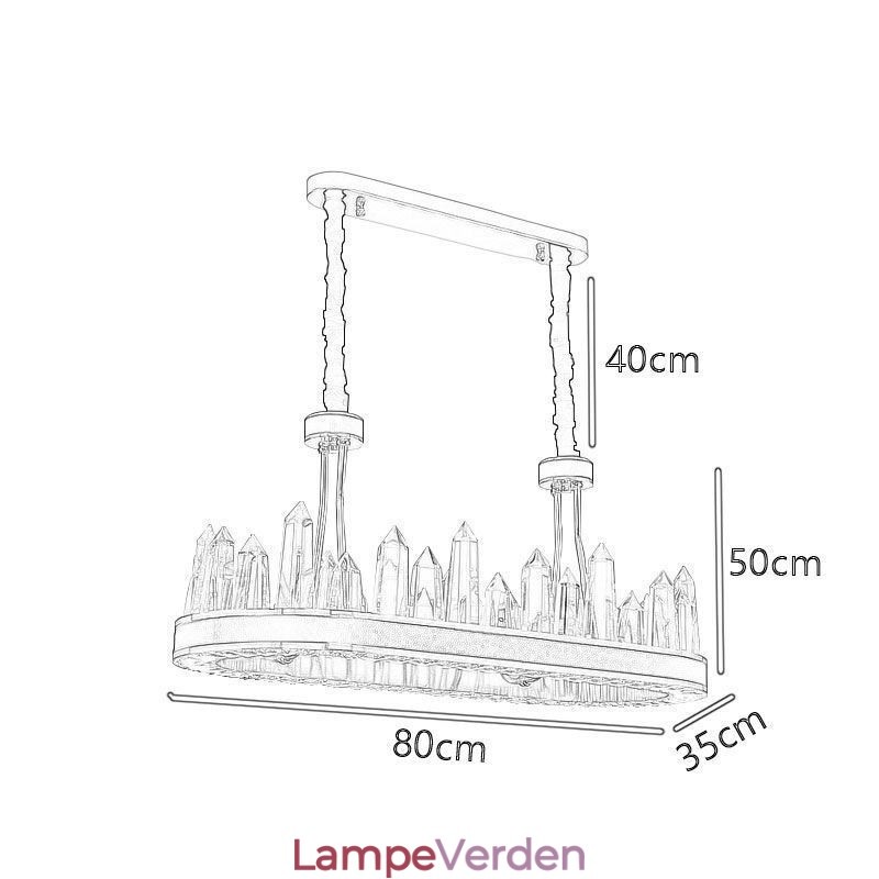 Moderne Crystal Pendel Light Crystal Loftslampe