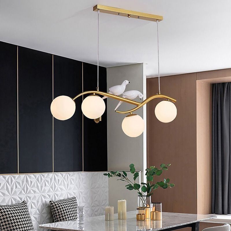 Moderne Minimalistisk Branch Pendel Light 4 Lamp Dekorativ Light