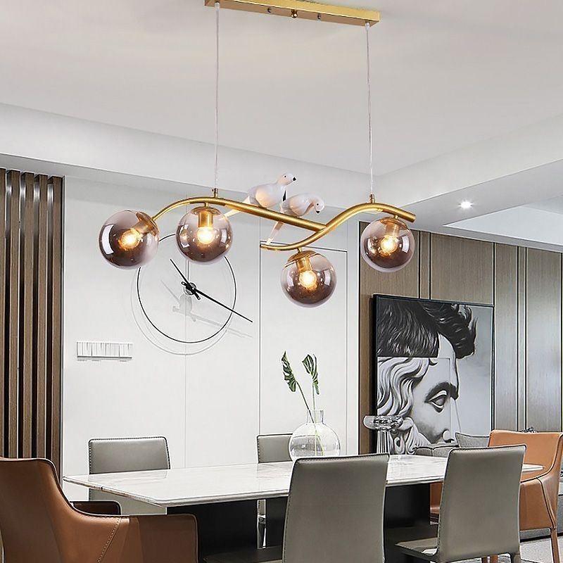 Moderne Minimalistisk Branch Pendel Light 4 Lamp Dekorativ Light