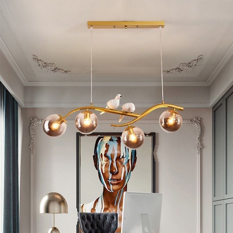 Moderne Minimalistisk Branch Pendel Light 4 Lamp Dekorativ Light