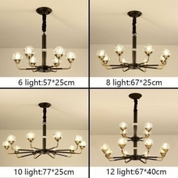 Moderne Crystal Pendel Light Elegant Crystal lysekrone