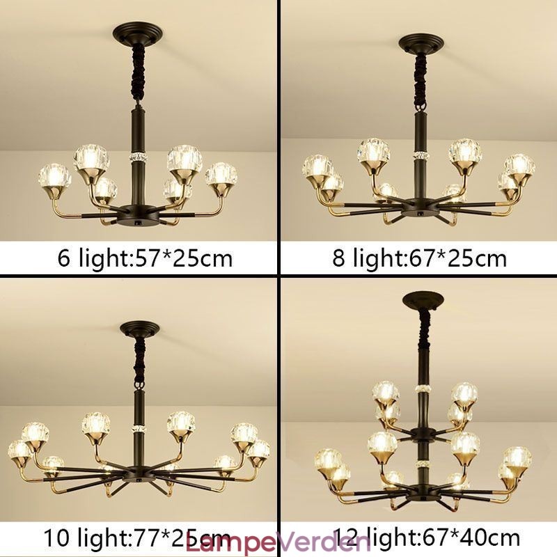Moderne Crystal Pendel Light Elegant Crystal lysekrone