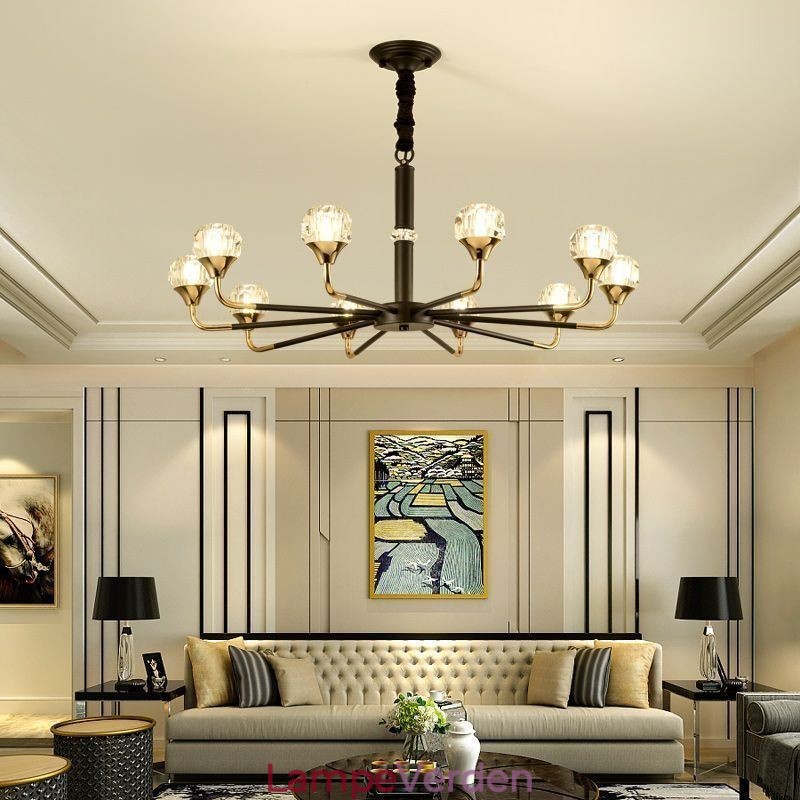 Moderne Crystal Pendel Light Elegant Crystal lysekrone