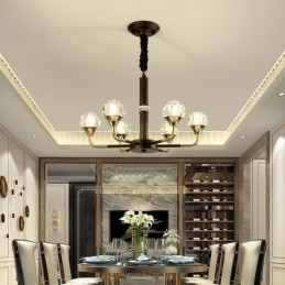Moderne Crystal Pendel Light Elegant Crystal lysekrone