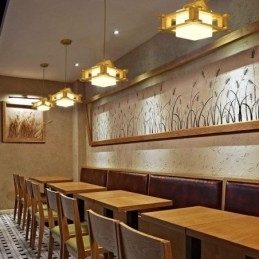 Nordic Style Eg Pendel med Frosted Glas Lampeskærm Cafe