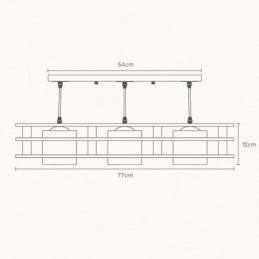 Creative 3 Lights Eg Pendel Lampe Dekorativ Træ Loftslys Cafe