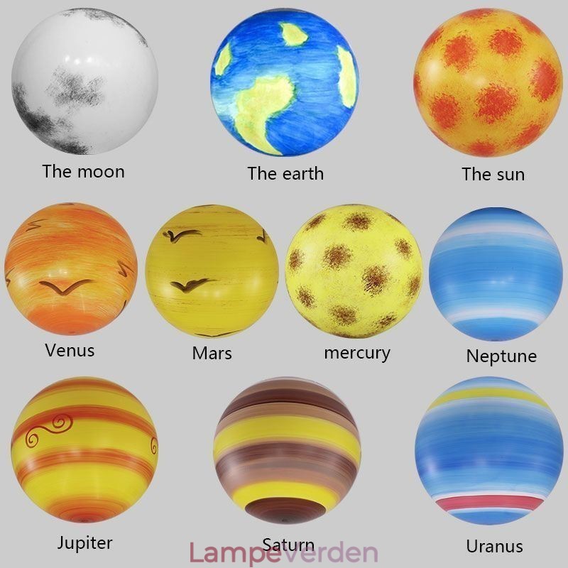 Nordic Planet Design Pendel Unik Solar System Planets Lysekrone